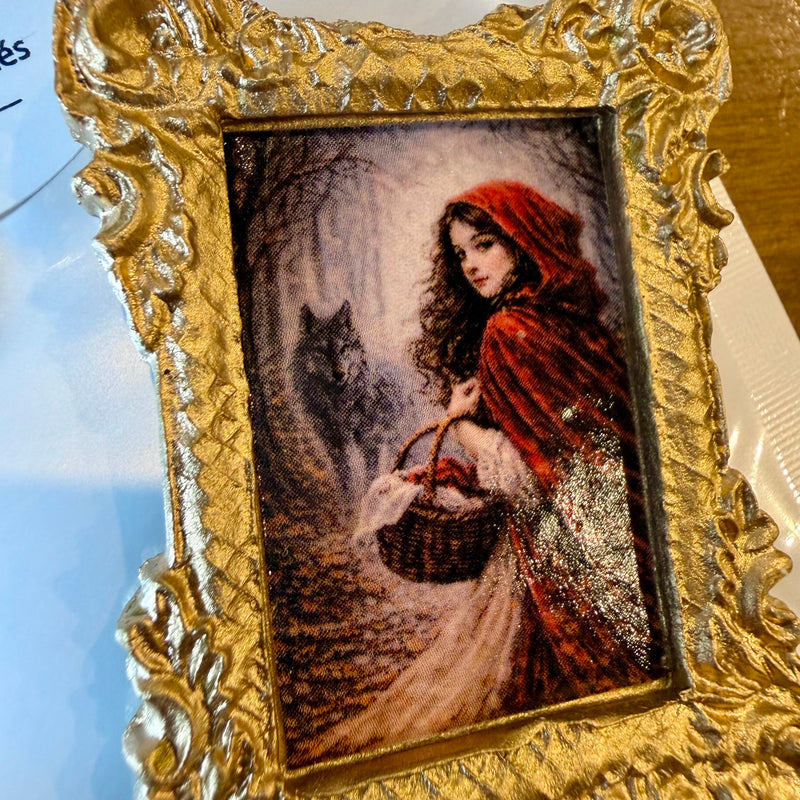ARTISANAT Magnet cadre Le Petit Chaperon Rouge - Le Cerf aux Bois Dorés