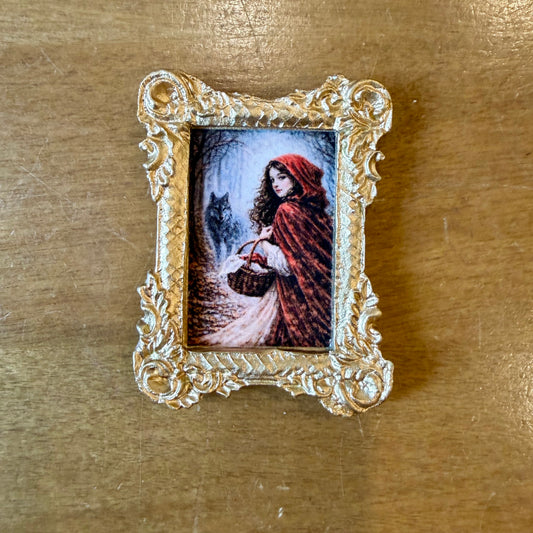 ARTISANAT Magnet cadre Le Petit Chaperon Rouge - Le Cerf aux Bois Dorés