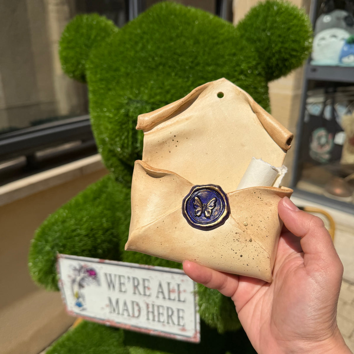 ARTISANAT Enveloppe murale Sceau papillon – Pièce unique – Le Cerf aux Bois Dorés