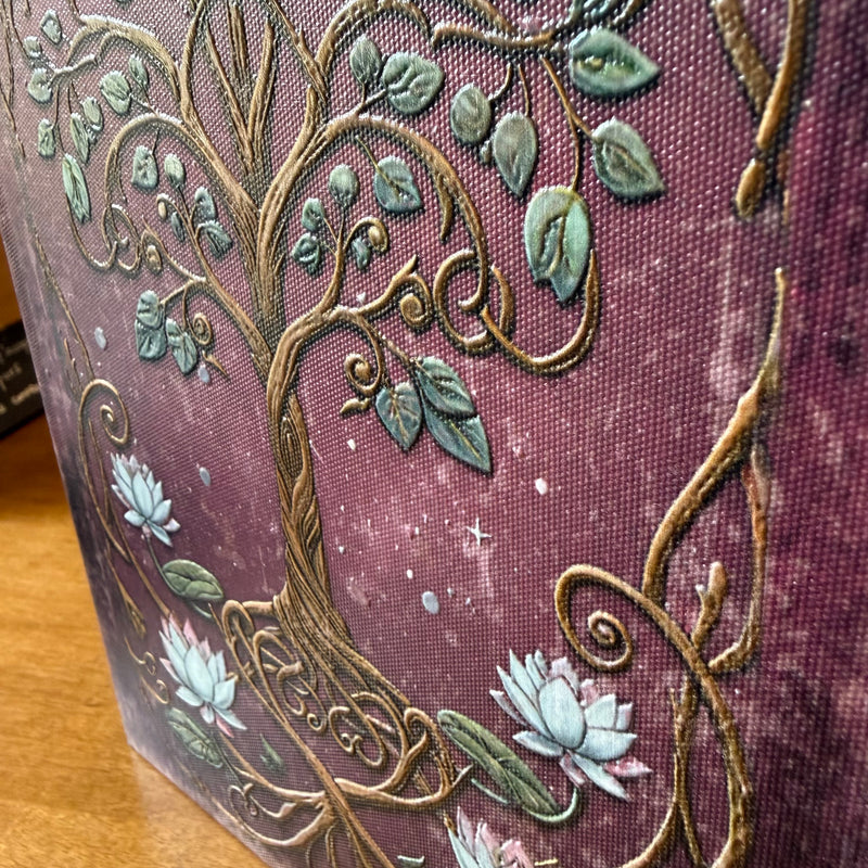 Boîte livre “Arbre de Vie” – Coffret décoratif effet grimoire
