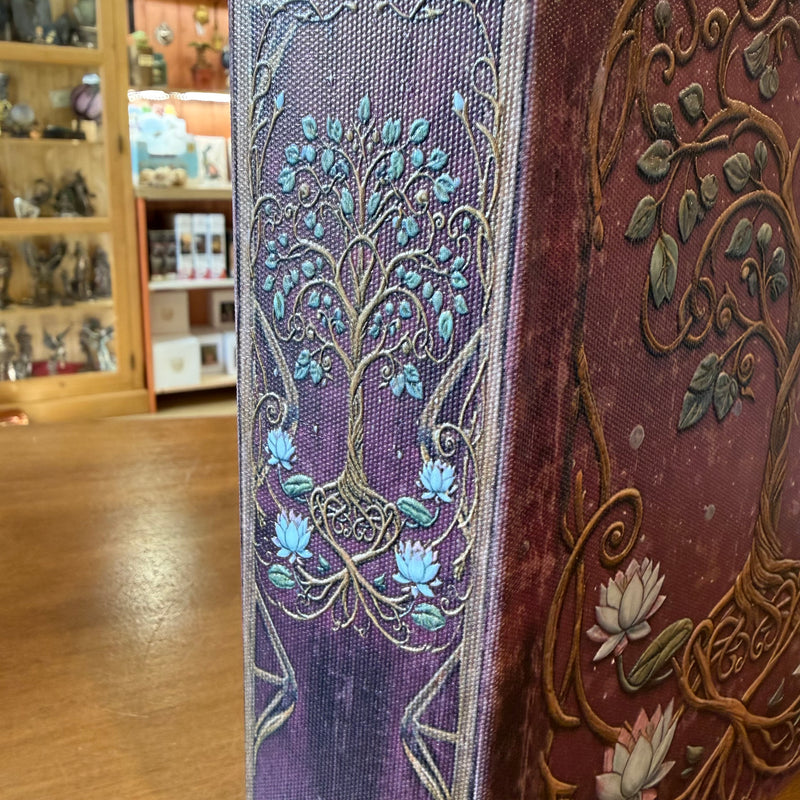 Boîte livre “Arbre de Vie” – Coffret décoratif effet grimoire