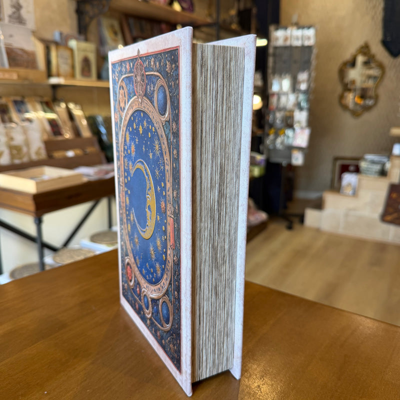 Boîte livre “Lune” – Coffret décoratif effet grimoire