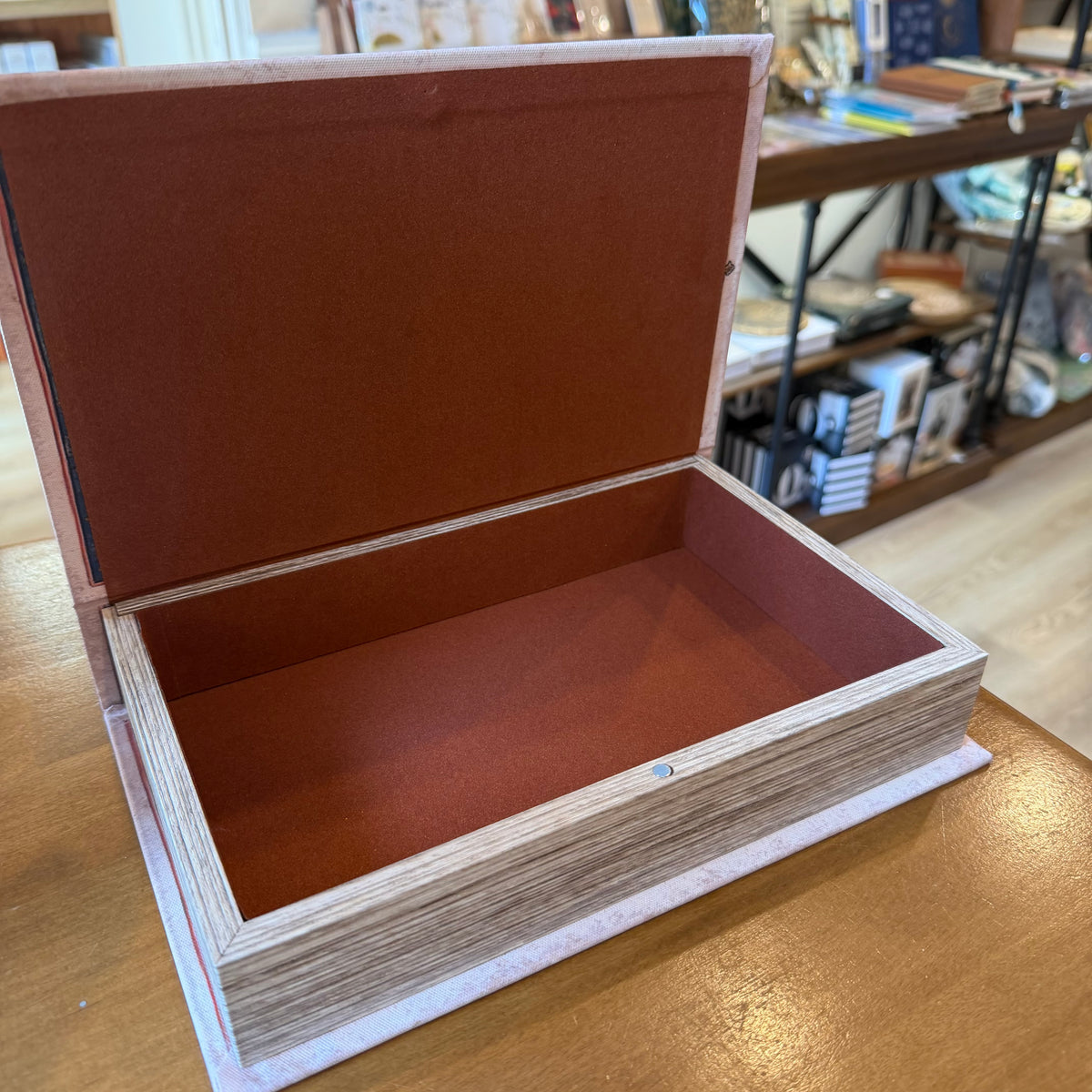 Boîte livre “Lune” – Coffret décoratif effet grimoire