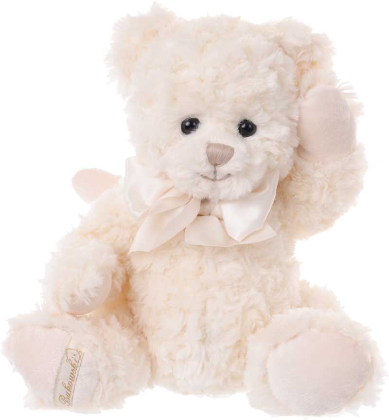 BUKOWSKI-Grande peluche Ours Ange Guardien blanc