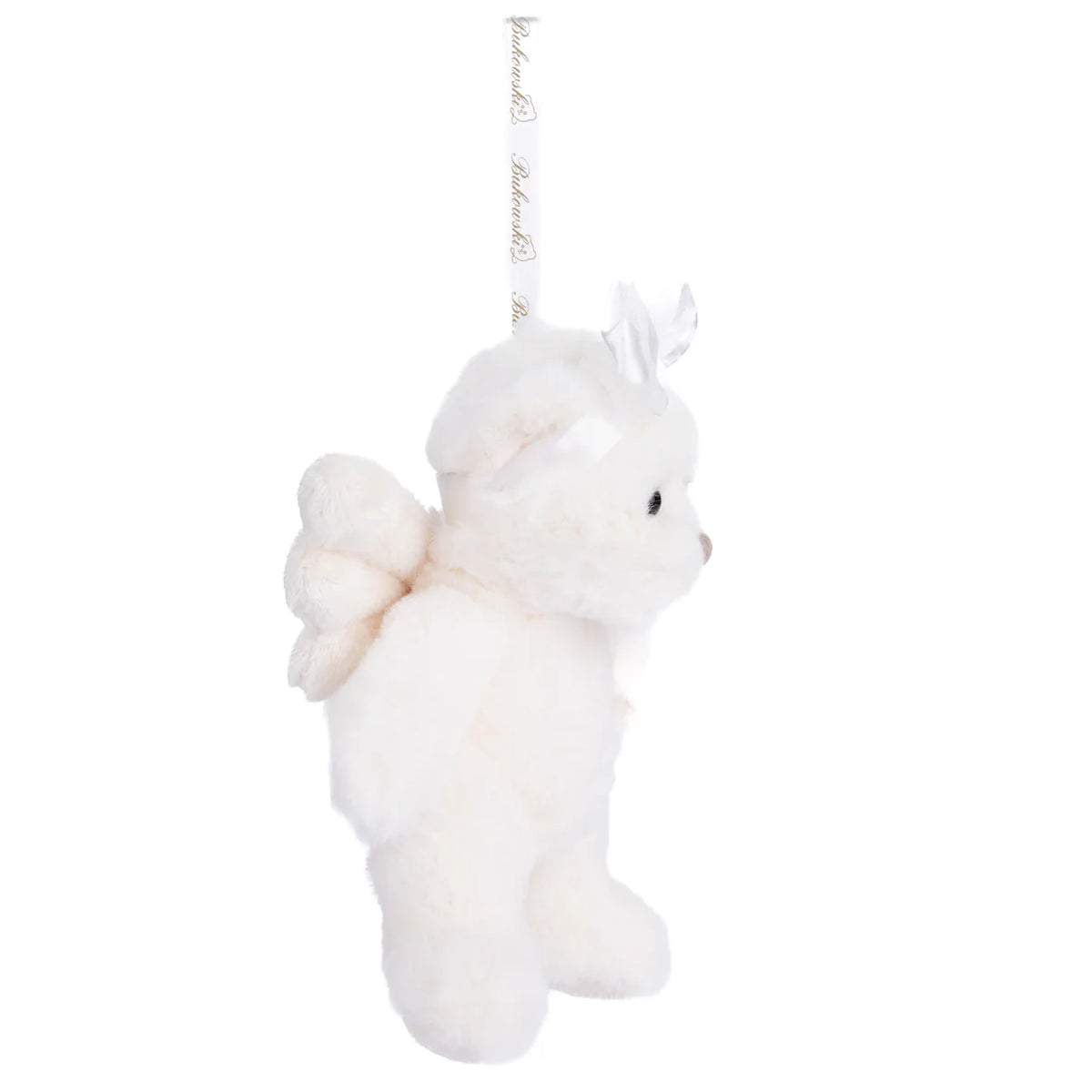 Peluche Bukowski Kaitlyn ange – ourson crème avec ailes et nœud