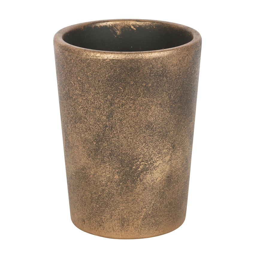 Pot de Fleurs Arbre de Vie en Terre Cuite Effet Bronze – Cache-Pot Celtique