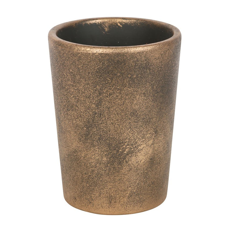 Pot de Fleurs Arbre de Vie en Terre Cuite Effet Bronze – Cache-Pot Celtique