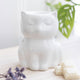 Brûle-Parfum Chat en Céramique Blanche – Diffuseur d’Huiles et Cires