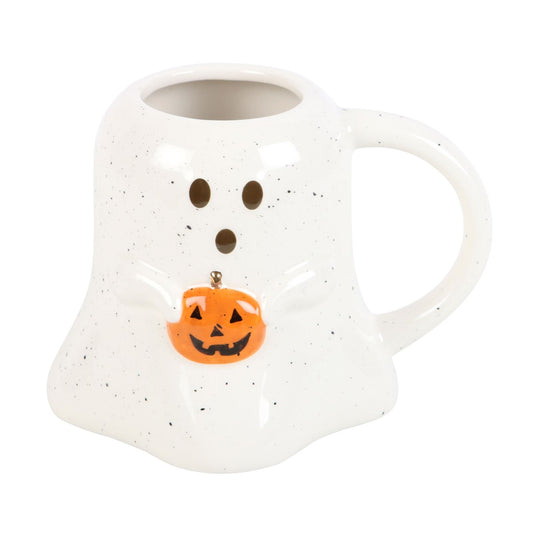Mug Fantôme en Céramique avec Citrouille – Collection Peekaboo Halloween