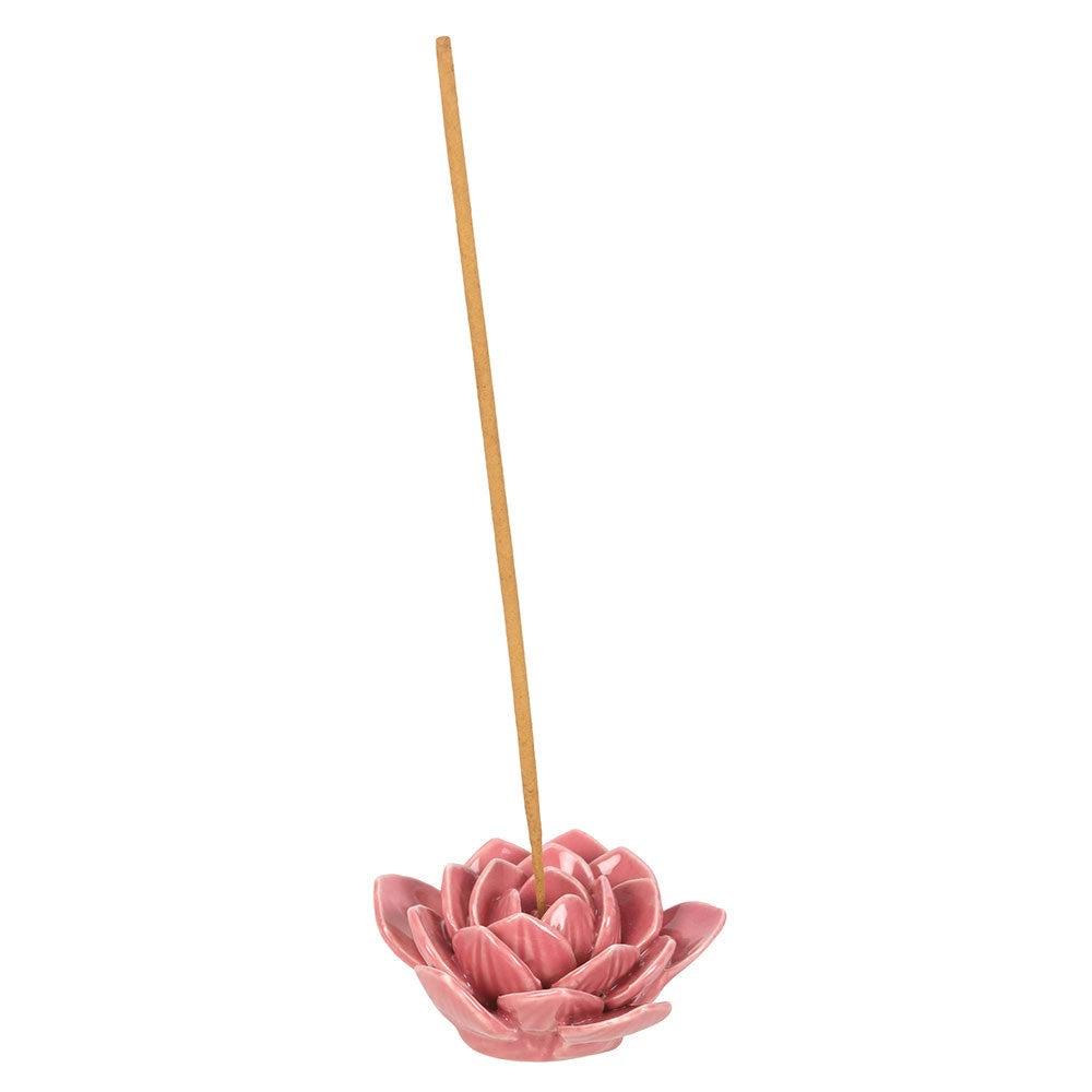 Porte-encens nénuphar rose – Céramique