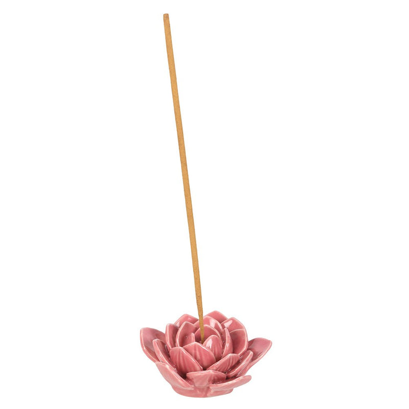Porte-encens nénuphar rose – Céramique