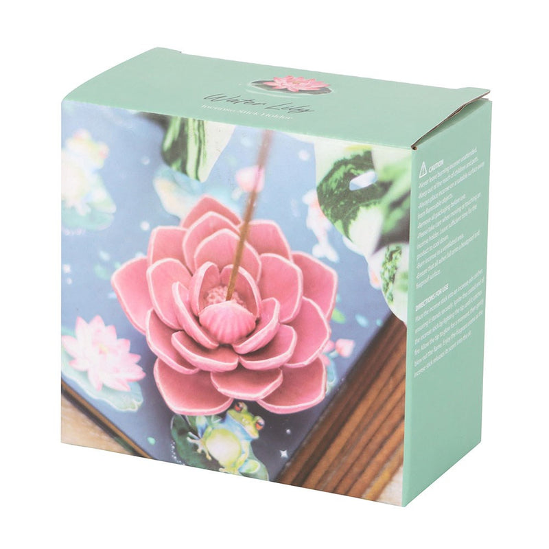 Porte-encens nénuphar rose – Céramique