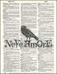 Affiche Vintage – Corbeau "Nevermore" sur page de dictionnaire anglais