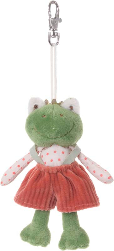 BUKOWSKI-Porte-clef ou bijou de sac Grenouille short rouge