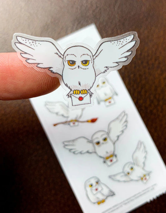 Stickers Harry Potter – Hedwige la chouette – 3 planches