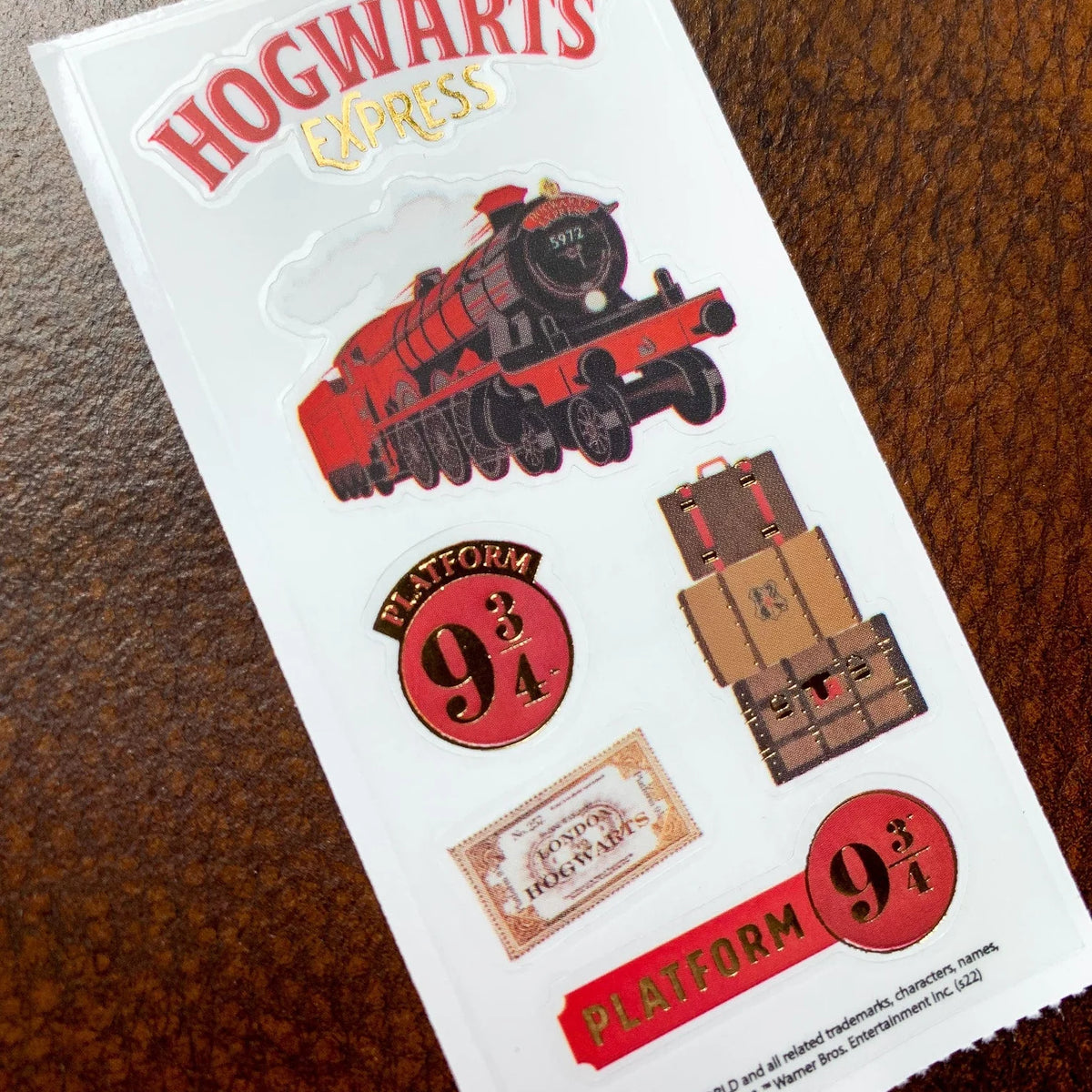 Stickers Harry Potter – Lot de 3 planches – Hogwarts Express & Voie 9¾