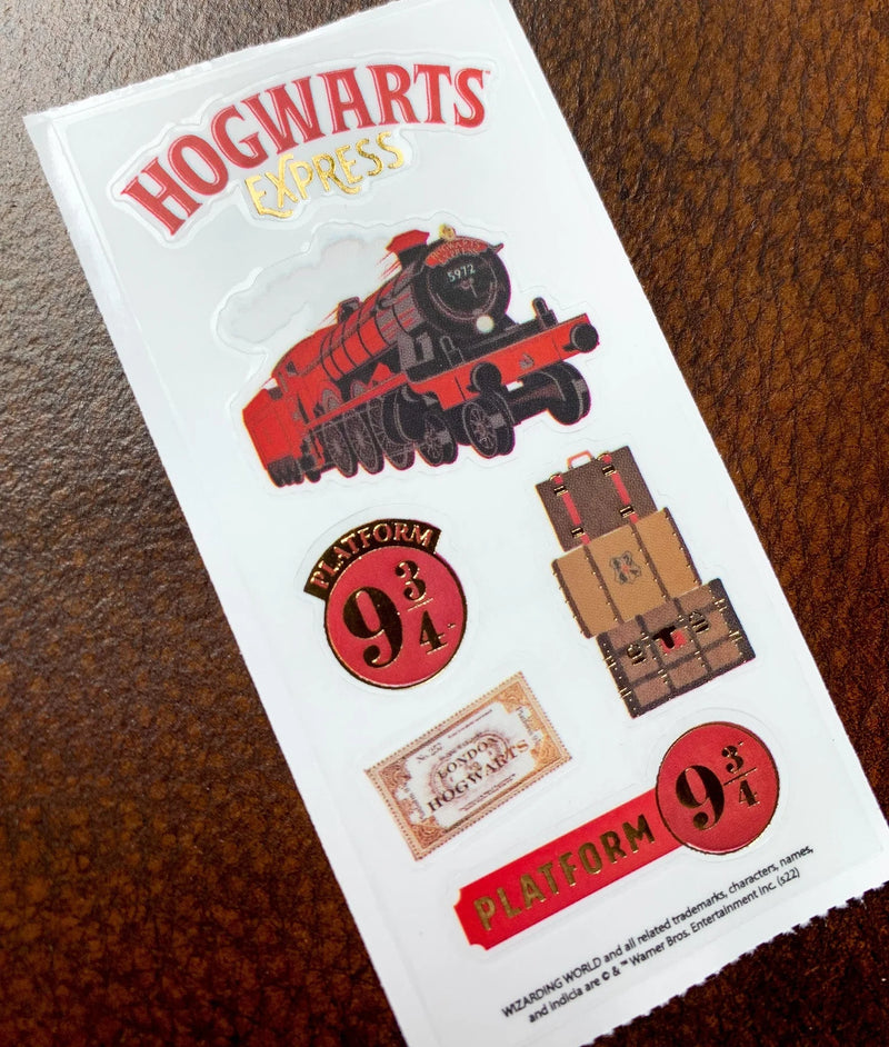 Stickers Harry Potter – Lot de 3 planches – Hogwarts Express & Voie 9¾