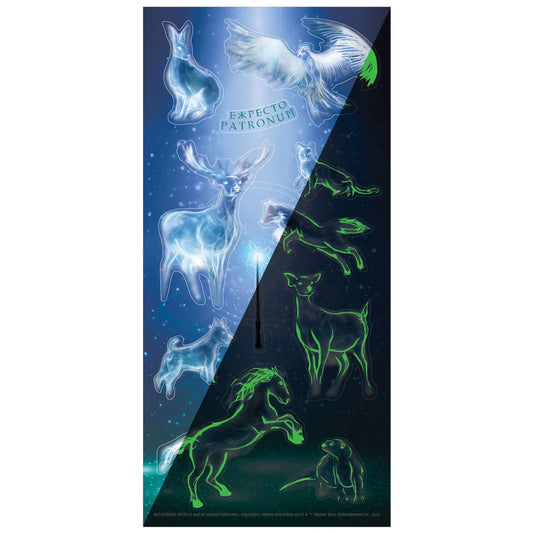 Stickers Harry Potter Patronus phosphorescents – 2 planches