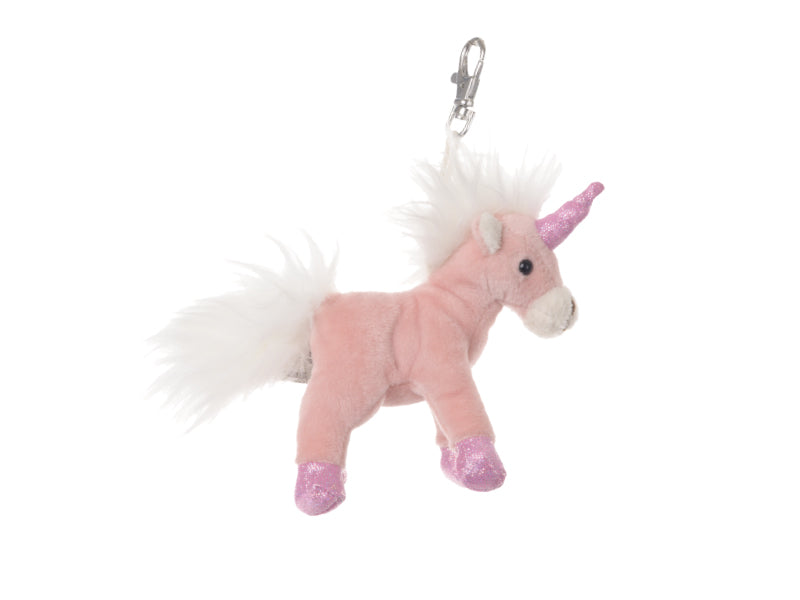 BUKOWSKI-Porte-clef ou bijou de sac Licorne rose