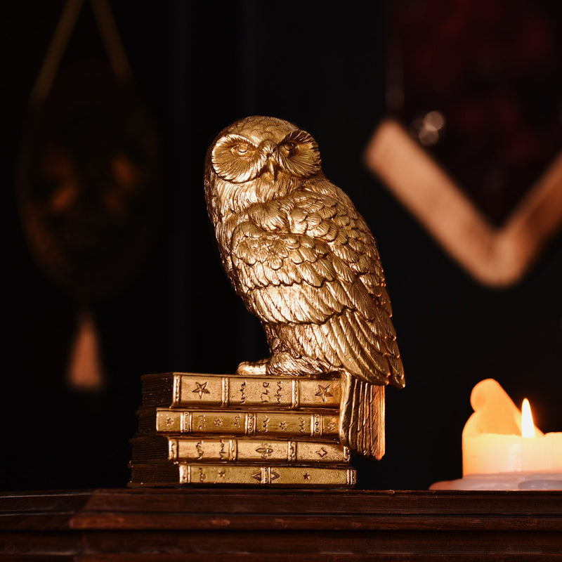 Figurine Hedwige Harry Potter – Collection Herbologie – Finition dorée