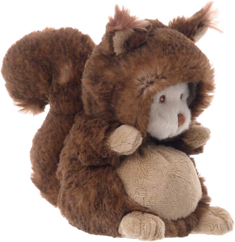 BUKOWSKI- Peluche ourson déguisé en écureuil de profil Ziggy