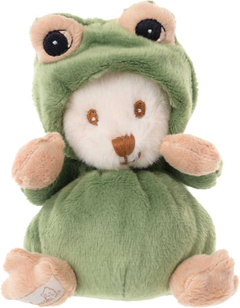 BUKOWSKI- Peluche ourson déguisé en grenouille Ziggy