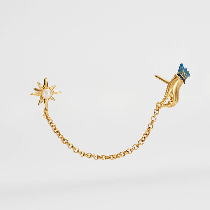 Broche de col à chaîne « Paume de votre main » - Fable England