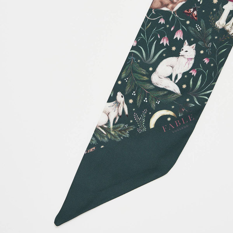 Foulard skinny Niva – Forêt enchantée - Fable England