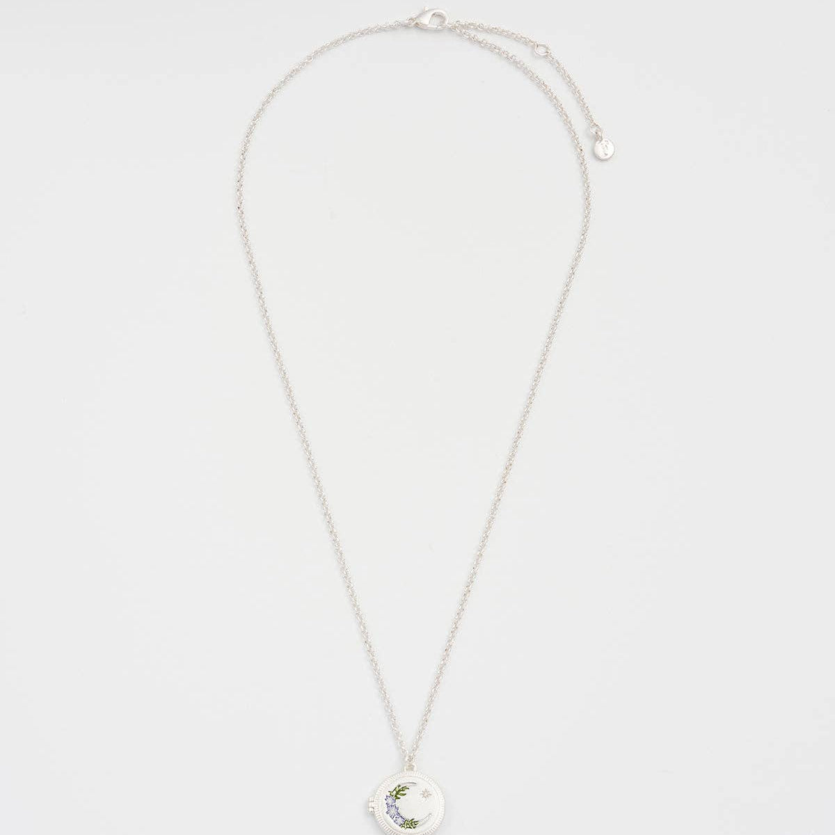 Medaillon collier LUNE - Fable England - plaqué argent