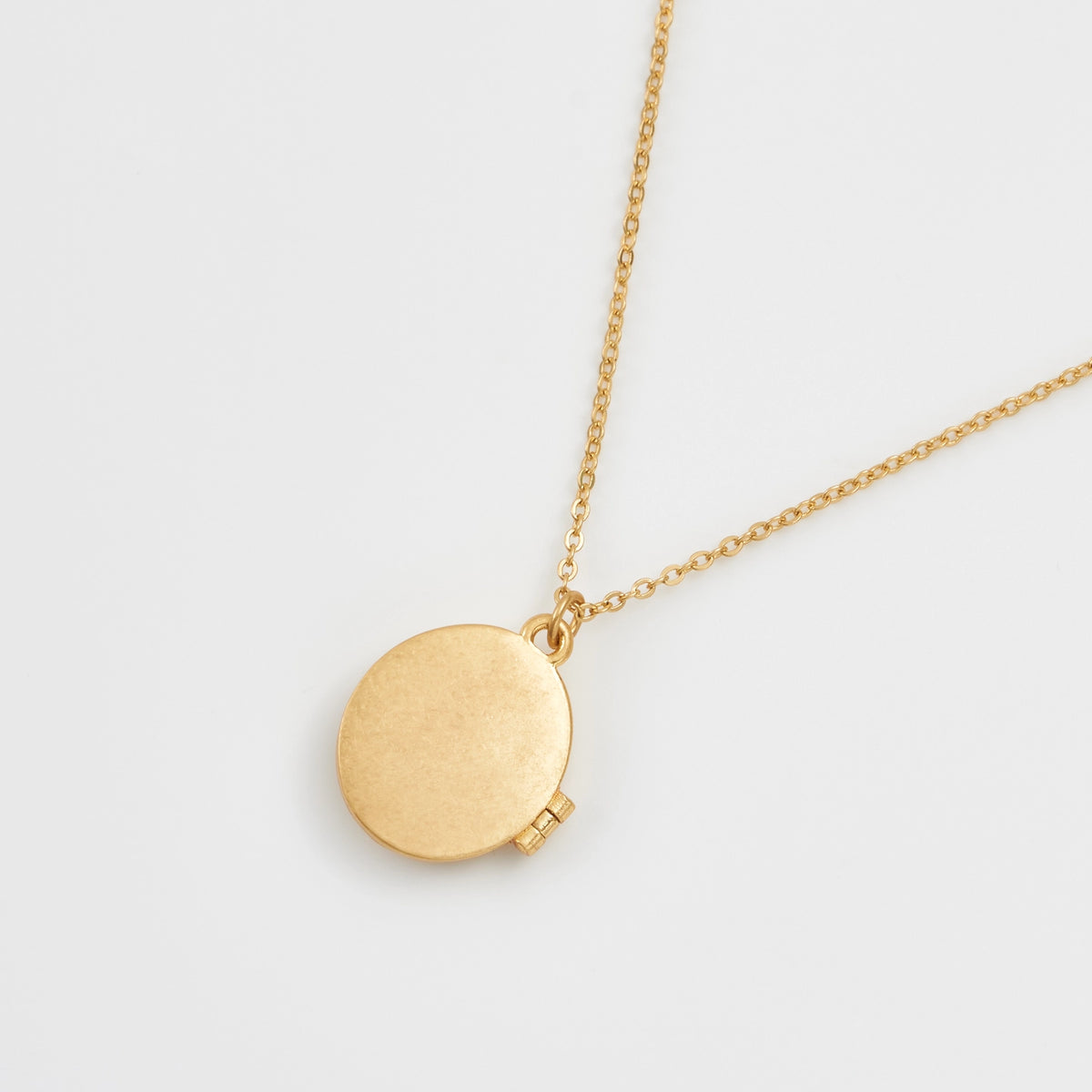 Collier Fable England – Médaillon Lapin fleuri en plaqué or