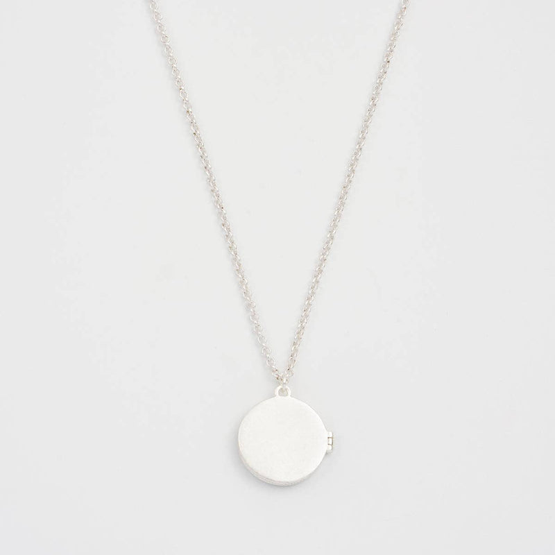 Medaillon collier LUNE - Fable England - plaqué argent