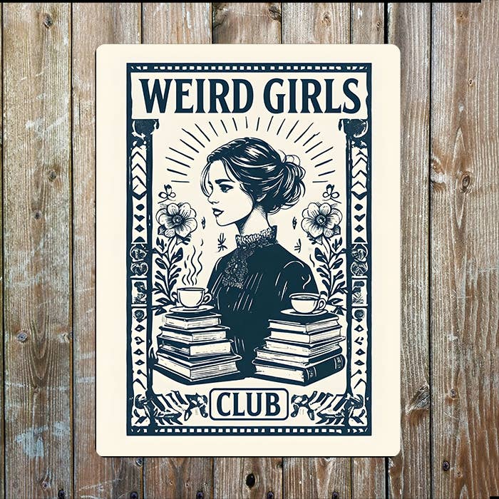 Plaque en Métal Club des Filles Bizarres