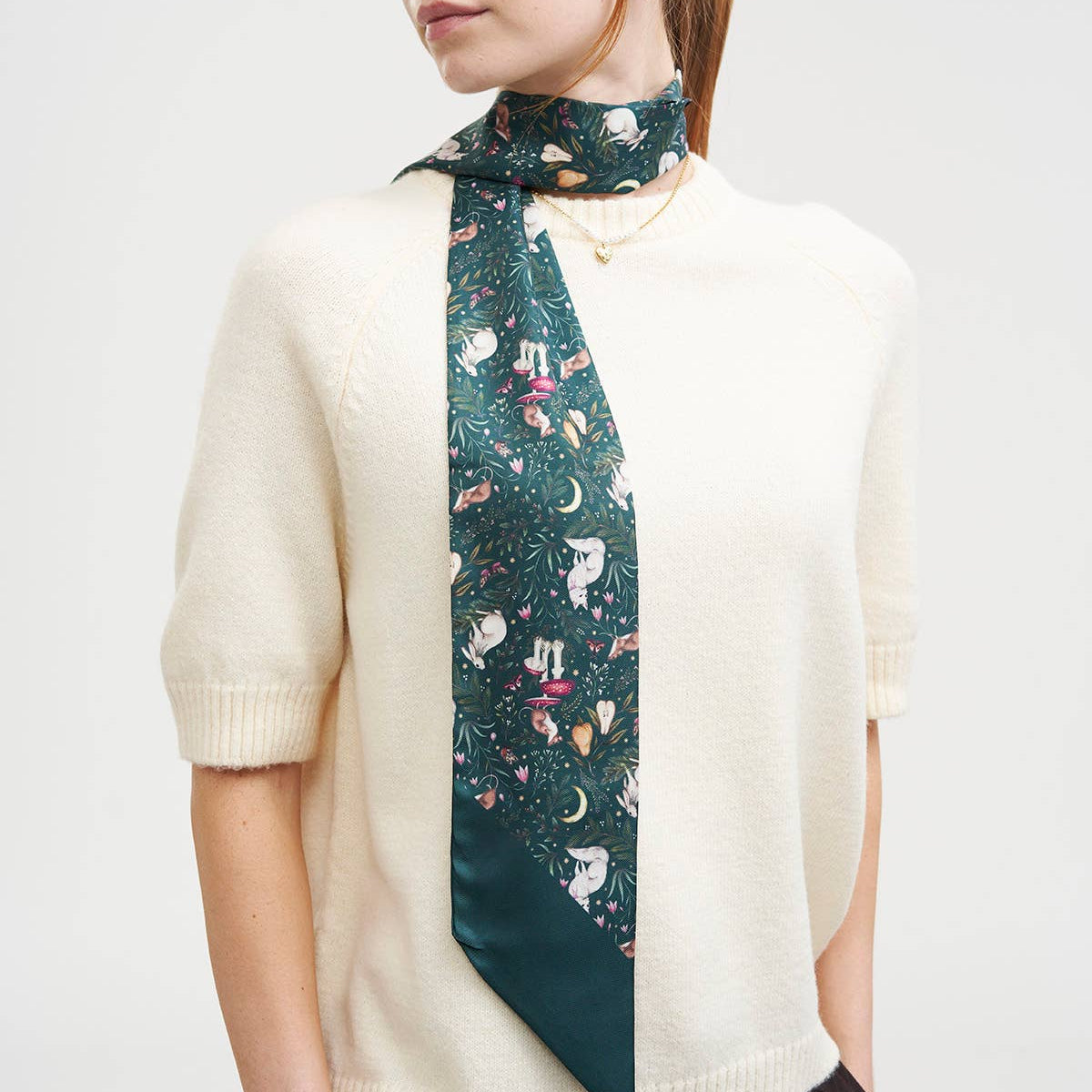 Foulard skinny Niva – Forêt enchantée - Fable England
