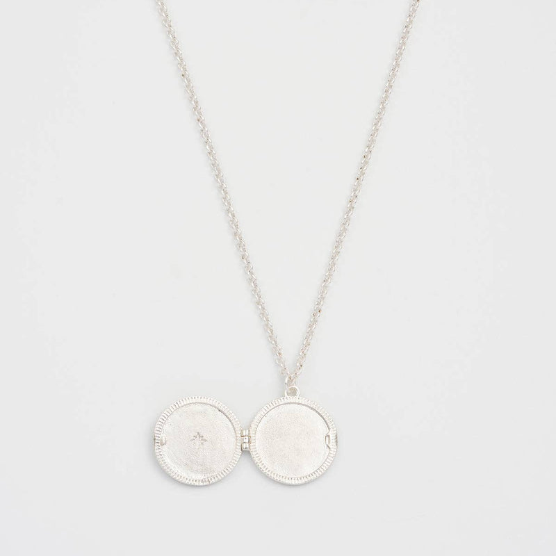 Medaillon collier LUNE - Fable England - plaqué argent