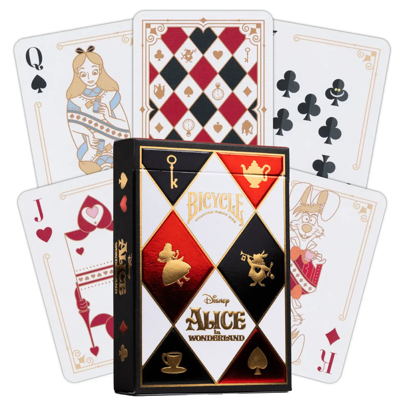 Jeu de cartes Bicycle – Disney Alice au Pays des Merveilles – Édition Luxe