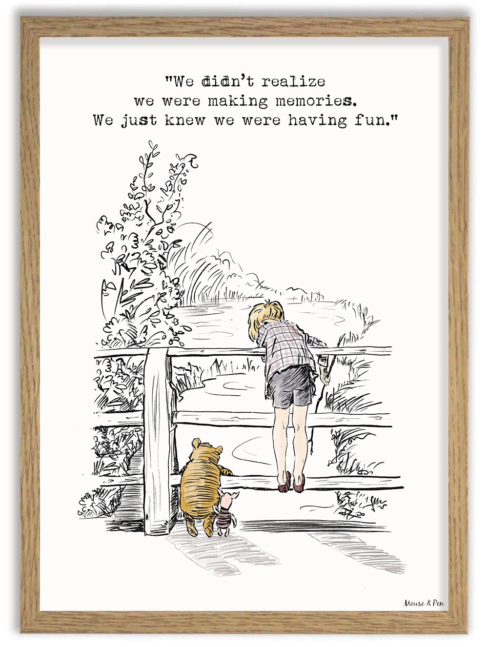 Affiche Winnie & Jean-Christophe – Souvenirs d’enfance – Formats A4 et A3 (sans cadre)