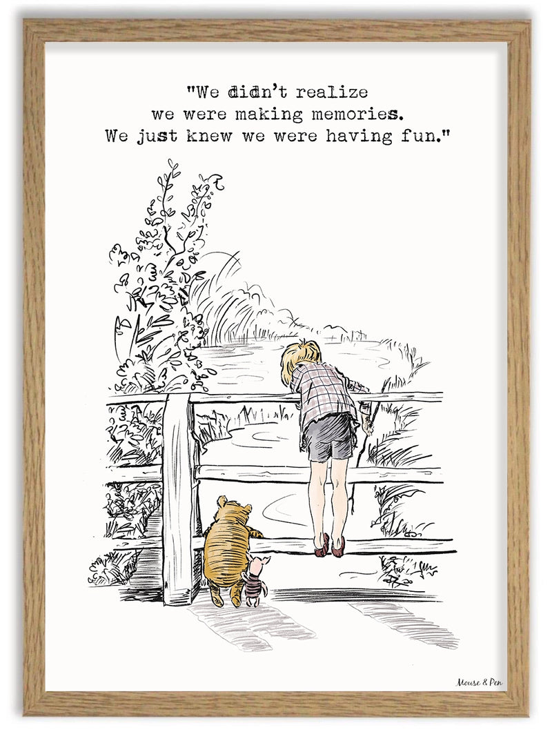 Affiche Winnie & Jean-Christophe – Souvenirs d’enfance – Formats A4 et A3 (sans cadre)