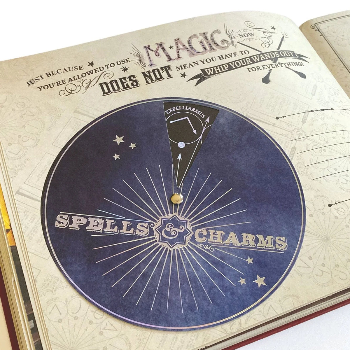 Album photo Deluxe Harry Potter de la marque Paper House Production, page spells charms
