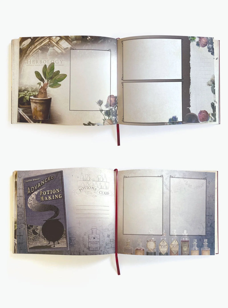 Album photo Deluxe Harry Potter de la marque Paper House Production, page Herbology et Making Potion