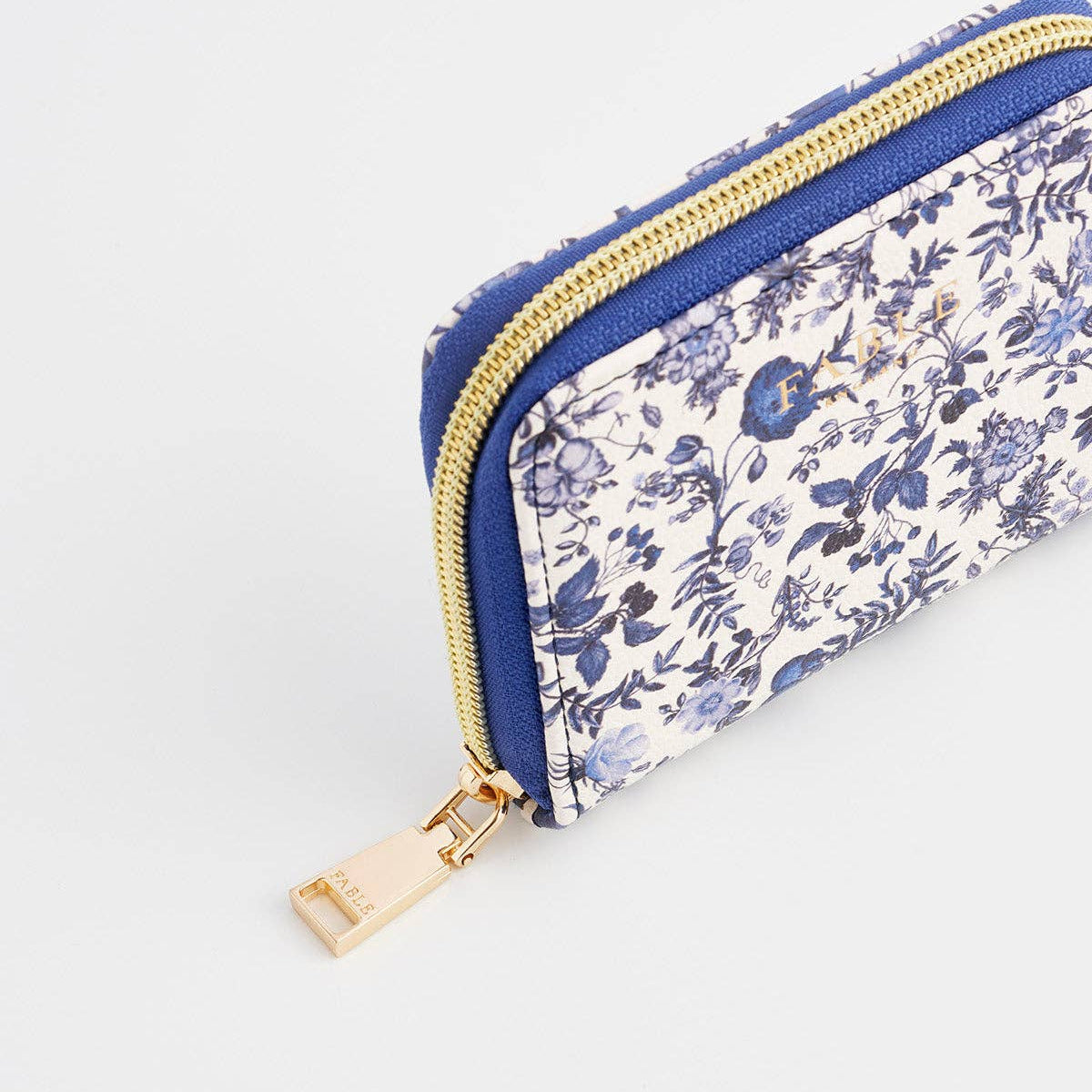 Portefeuille – Fable England – Porte-Cartes & Monnaie Floral Bleu