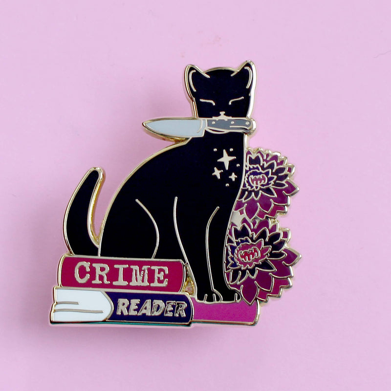 Pin’s Chat Noir – Lecteur de polars