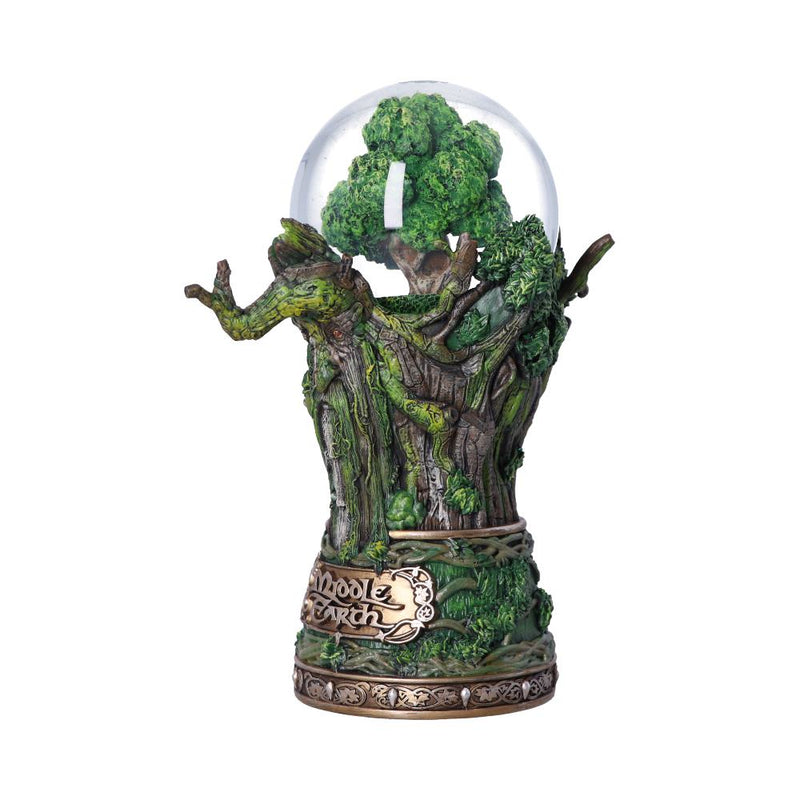 Boule à neige Sylvebarbe Le Seigneur des Anneaux, base en résine sculptée en forme d'Ent, 22,5 cm