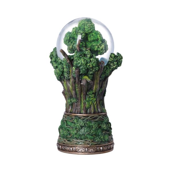 Boule à neige Sylvebarbe Le Seigneur des Anneaux, base en résine sculptée en forme d'Ent, 22,5 cm