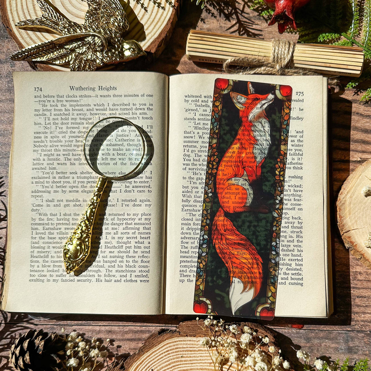 Marque-page vitrail - Renard - Collection Sonnet & Fable