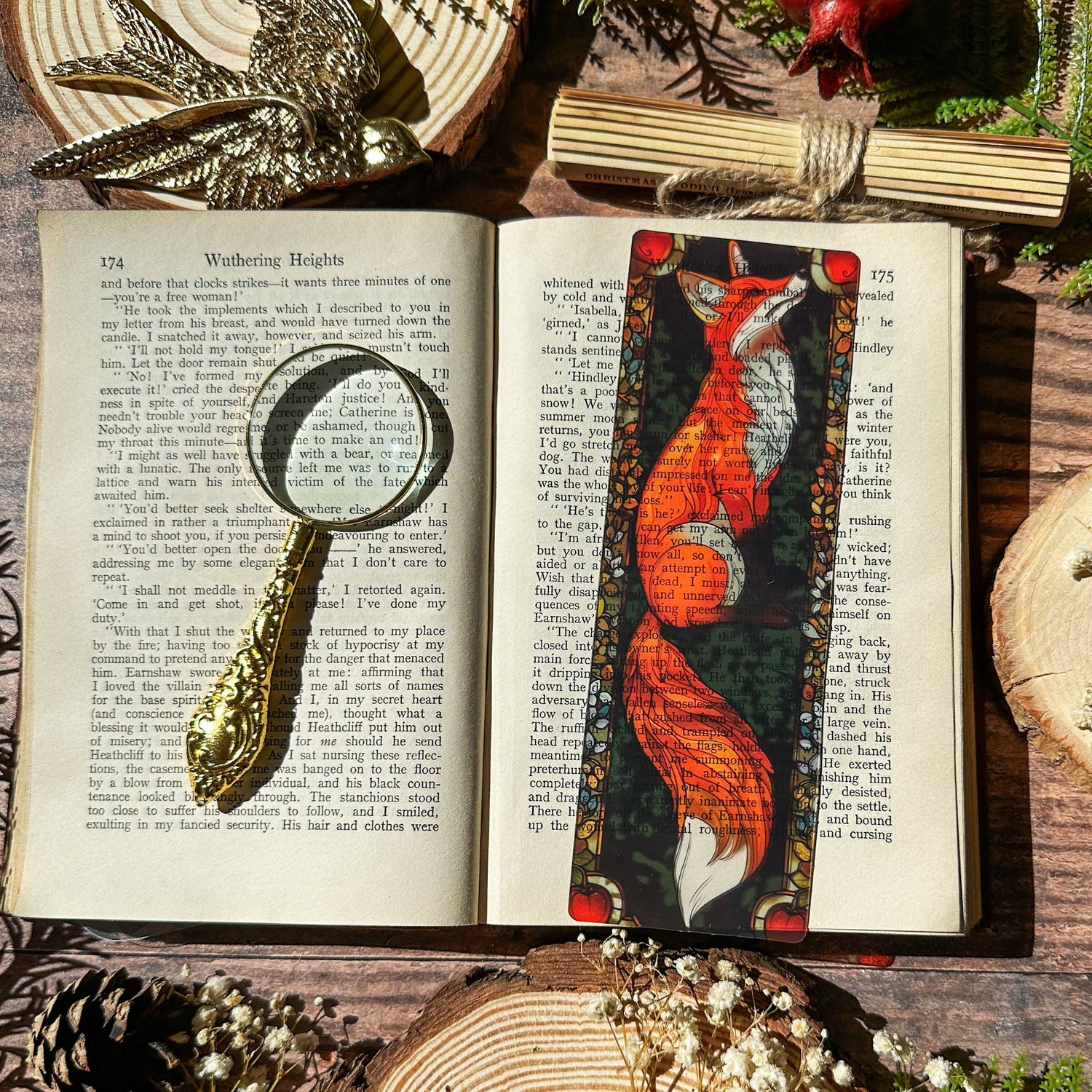 Marque-page vitrail - Renard - Collection Sonnet & Fable