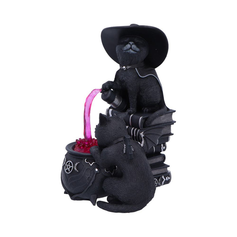 Figurine Le Chaudron Curieux – Chats Sorciers Malpuss & Purrah – Collection Cult Cuties Nemesis Now