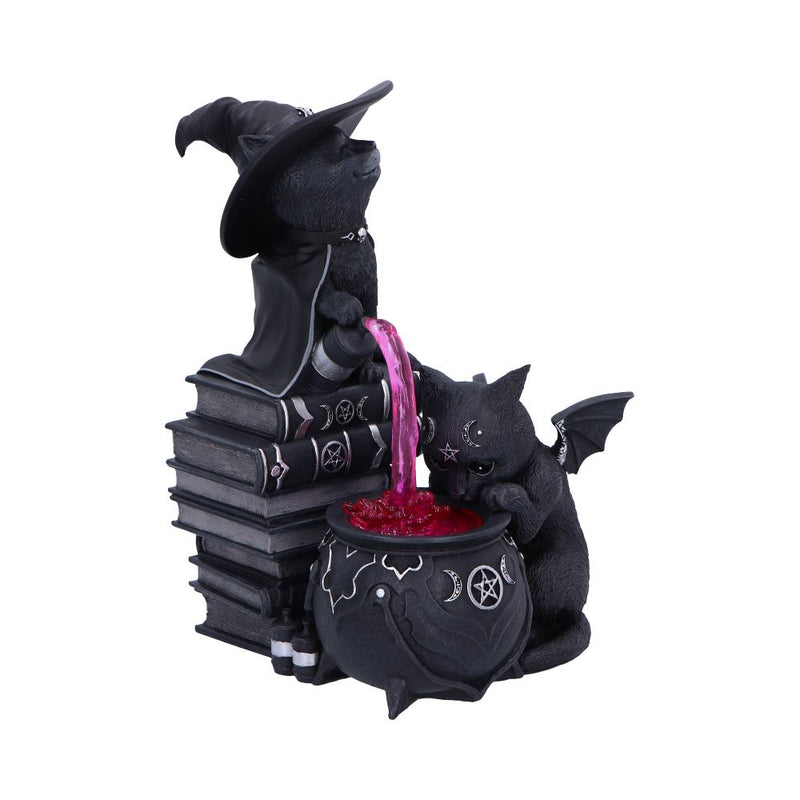 Figurine Le Chaudron Curieux – Chats Sorciers Malpuss & Purrah – Collection Cult Cuties Nemesis Now