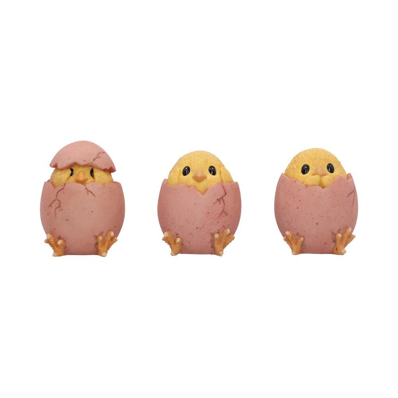 Les 3 Poussins Sages – Figurines « Ne rien voir, ne rien entendre, ne rien dire »