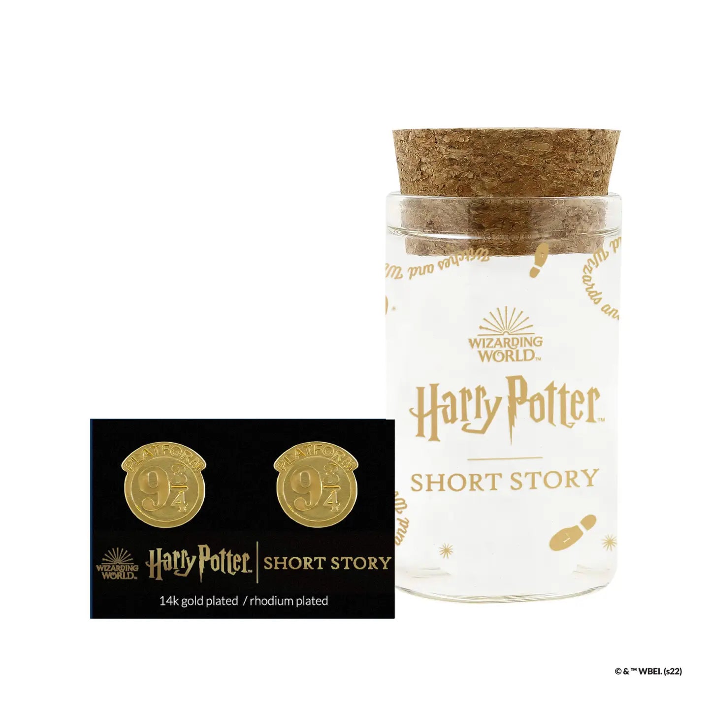 Boucles d’oreilles Harry Potter – Quai 9 ¾ plaqué or
