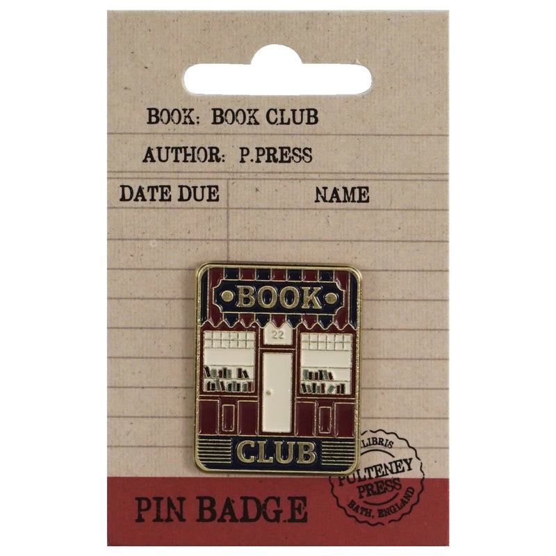 Pin's « Book Club » – Badge émaillé pour amoureux des livres